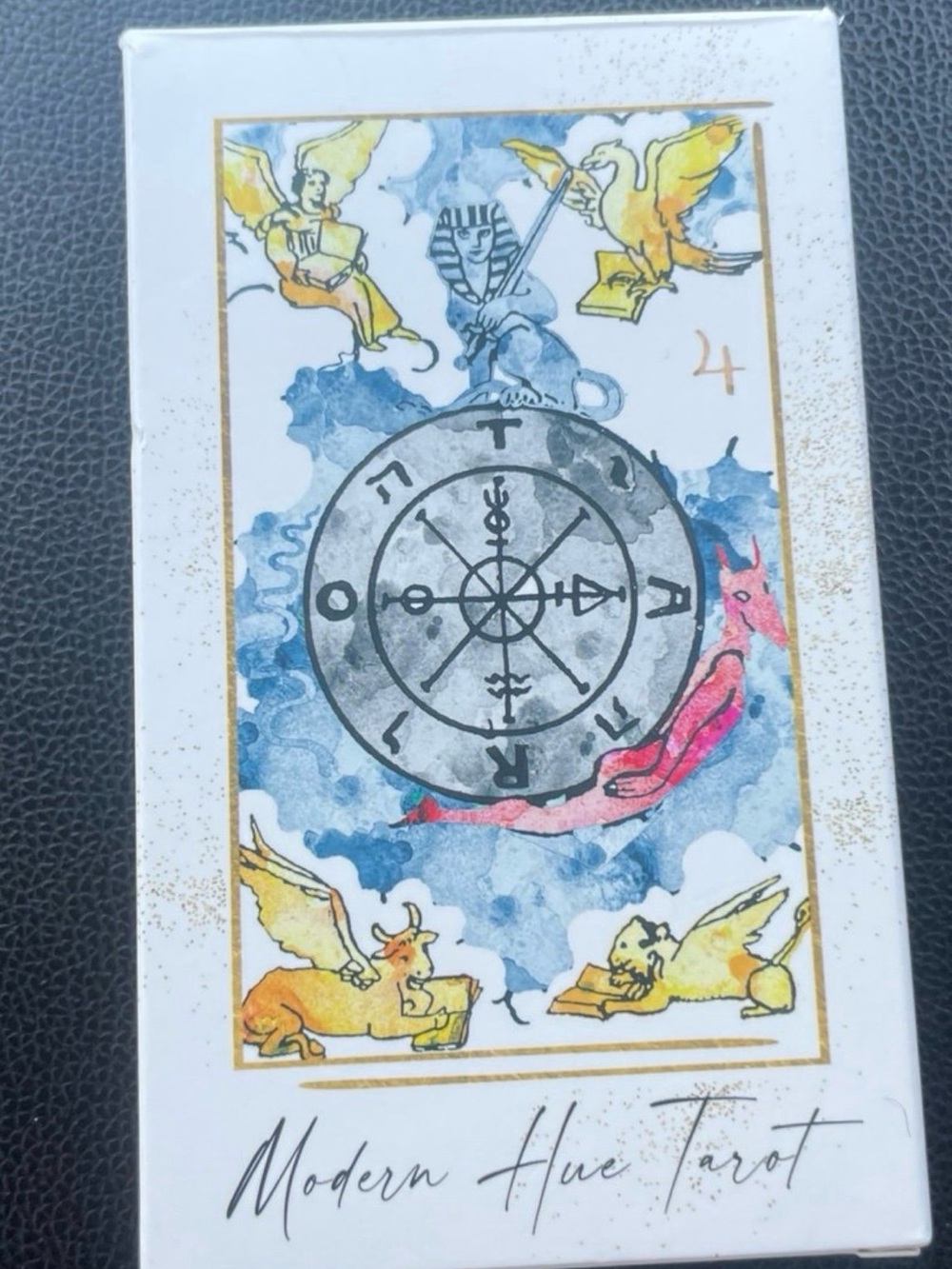 Modern Hue Tarot Deck - Colorful Blue & Gold Artwork